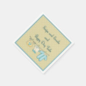 Snippers slakken knuppels met babykleding servet (Hoek)