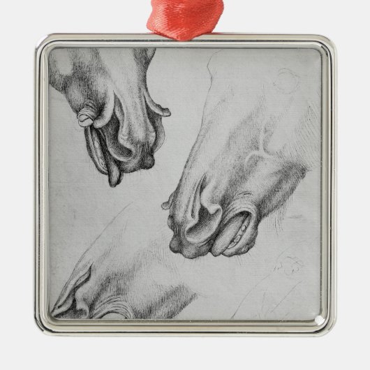 Snippers van paarden metalen ornament (Voorkant)