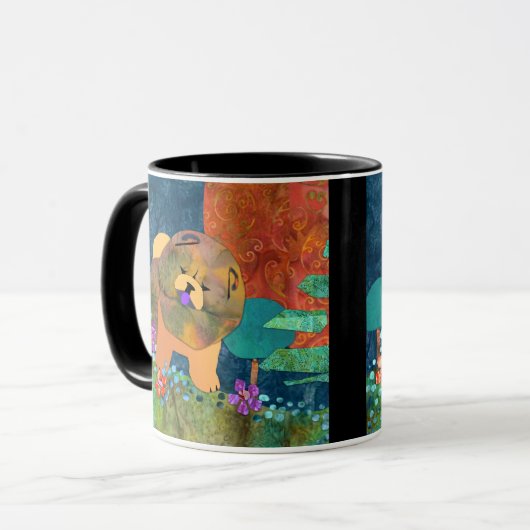 SNIPPETS-Mok. Kies binnen- en handvatkleur Mok (Voorkant links)