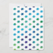 Snips and Snails Waterverf Baby shower Kaart (Achterkant)