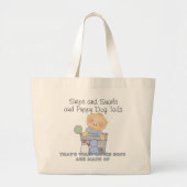 Snips en slakken en Puppy Dog Tails Luiertas Grote Tote Bag (Voorkant)