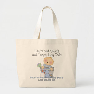 Snips en slakken en spijkers en spijkernagels grote tote bag