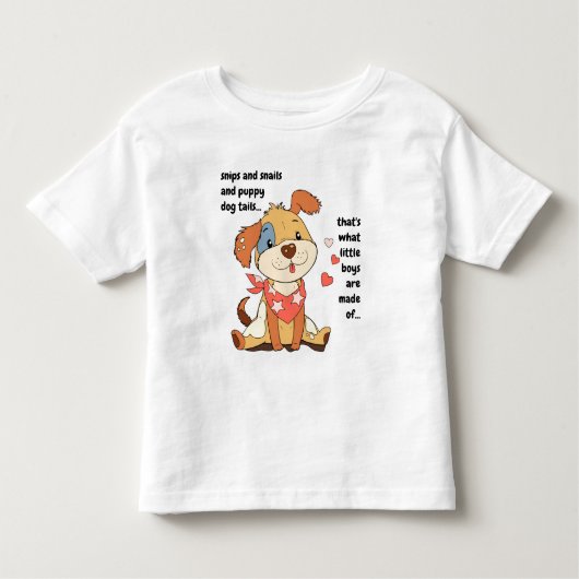Snips en slakken...schattig bandana puppy kinder shirts (Voorkant)