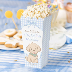 Snips, Slakken, en Puppystaartjes vintage feestje Bedankdoosjes