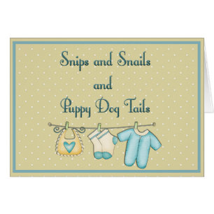 Snips Slakken Puppy Dog Baby shower