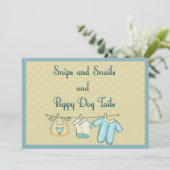 Snips Slakken Puppy Dog Tails Baby shower by Mail Kaart (Staand voorkant)
