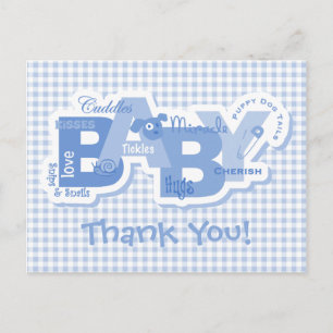 Snips & Snails Baby Bedankt Briefkaart