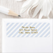 Snips & Snails Blauw Gestreepte Kaart Adres Labels (Insitu)