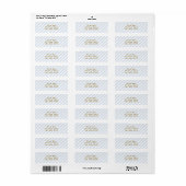 Snips & Snails Blauw Gestreepte Kaart Adres Labels (Full Sheet)