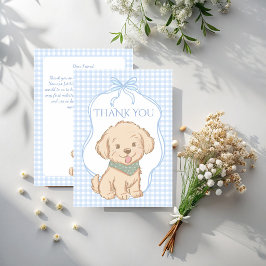 Snips, Snails, en Puppy Dog Tails vintage feestje Bedankkaart