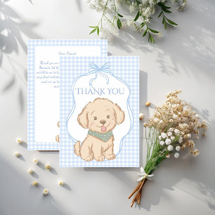 Snips, Snails, en Puppy Dog Tails vintage feestje Bedankkaart