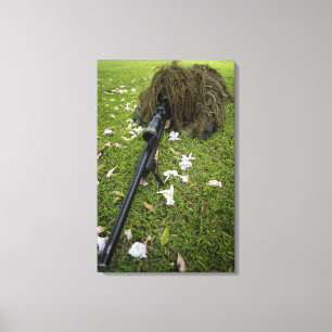 Sniptactieken van Soldier Canvas Afdruk