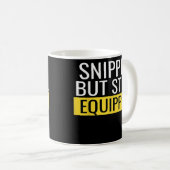 Snipte maar nog steeds uitgeruste chirurgie tegen  koffiemok (Voorkant rechts)