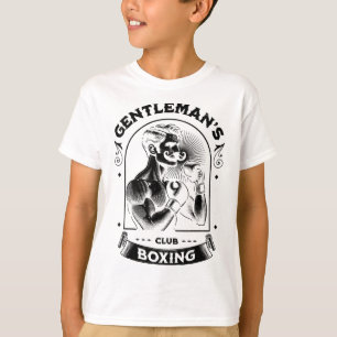 #snirt Heren Boksklub Retro Met Doos Boks Motief T-shirt