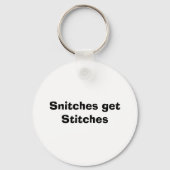 Snitches krijgen titels sleutelhanger (Voorkant)