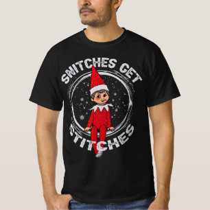 Snitches krijgen titels T Shirt Elf mas Snitches