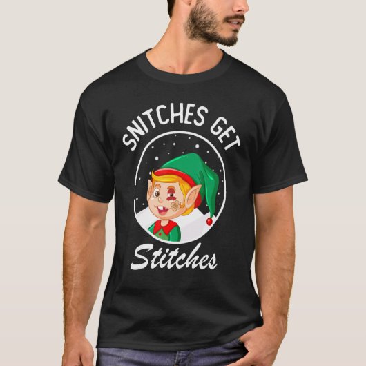 Snitches plaatsen Elf op Kinderen op het dak T-shirt (Voorkant)
