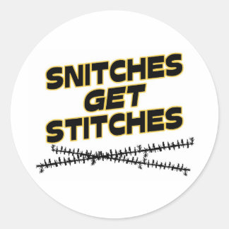 Snitches Zoeken Ronde Sticker