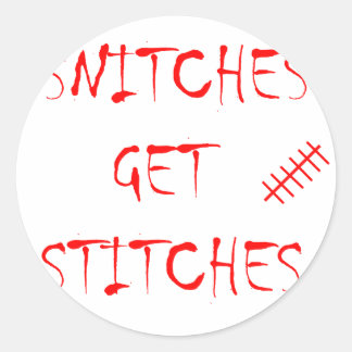 Snitches Zoeken Ronde Sticker
