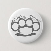 Snitchez Get Stitchez Button (Voorkant)