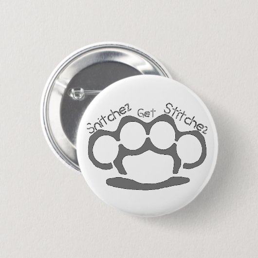 Snitchez Get Stitchez Button (Voorkant /achterkant)