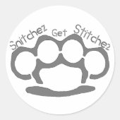 Snitchez Get Stitchez Stickers (Voorkant)