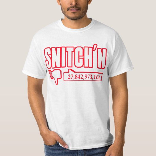 Snitch'n (Dislikes) — T-Shirt (Voorkant)