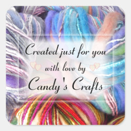 Snitting Crafts Vierkante Sticker