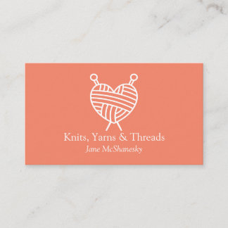 Snitting Crochet Yarn Craft Minimalist Visitekaartje