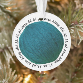 Snitting Lingo Yarn Ball Blauwgroen Crafts Ornament