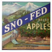 Sno-Fed Apple Crate Label Tegeltje (Voorkant)