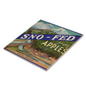 Sno-Fed Apple Crate Label Tegeltje (Zijkant)