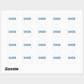 SNOB/ANTI-OBAMA RONDE STICKER (Vel)