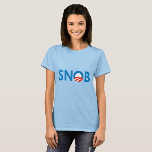 SNOB/ANTI-OBAMA T-SHIRT (Voorkant volledig)