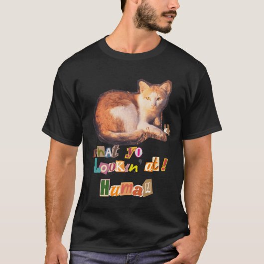 Snob Cat Savage Cat Gift voor kattenliefhebbers jo T-shirt (Voorkant)