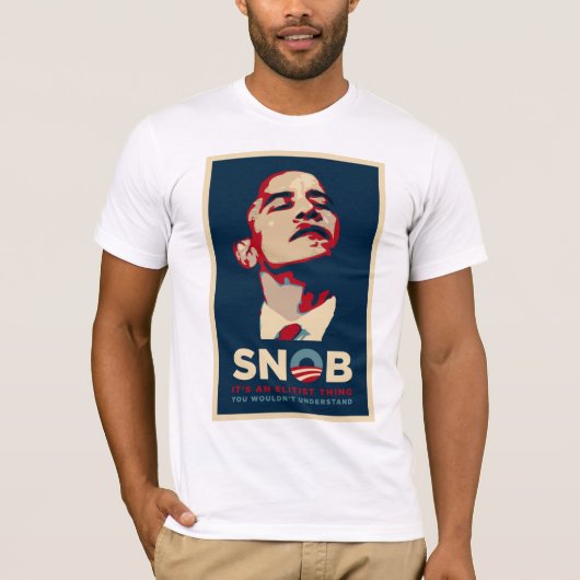 SNOB + Obama's vrienden - Gepersonaliseerd T-shirt (Voorkant)