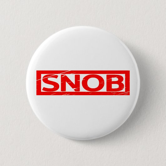 Snob Stempel Ronde Button 5,7 Cm (Voorkant)
