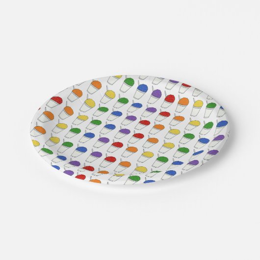 Snoballen Papieren Bordje (Gekanteld)