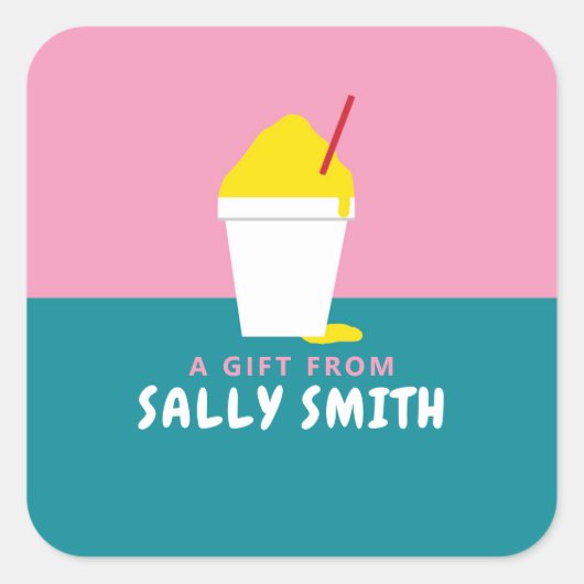 SNOBBELEN VIERKANTE STICKER (Voorkant)