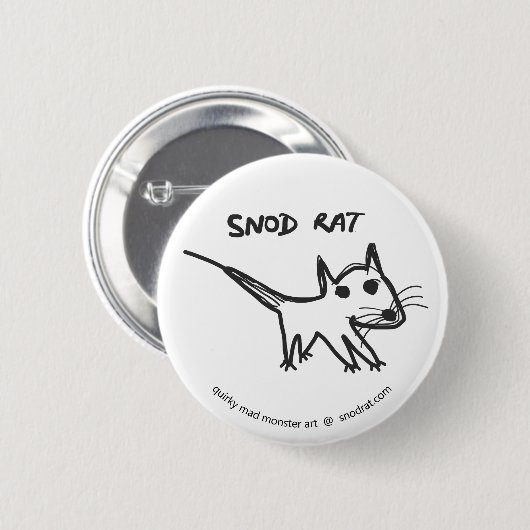 Snod Rat Ronde Button 5,7 Cm (Voorkant /achterkant)