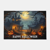 snode gelukkige halloween pompoenen deurmat (Voorkant)