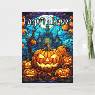 snode gloeiende pompoen   Happy Halloween Kaart