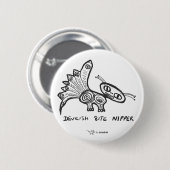 Snode Rat: Devilish Bite Nipper Ronde Button 5,7 Cm (Voorkant /achterkant)