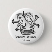 Snode Rat: Dragon Spider Ronde Button 5,7 Cm (Voorkant)