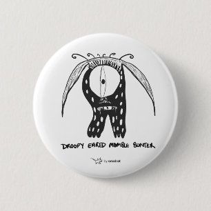 Snode Rat: Droopy Eared Momble Bunter Ronde Button 5,7 Cm