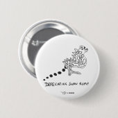 Snode Rat: Rump van zwabrand deecteren Ronde Button 5,7 Cm (Voorkant /achterkant)