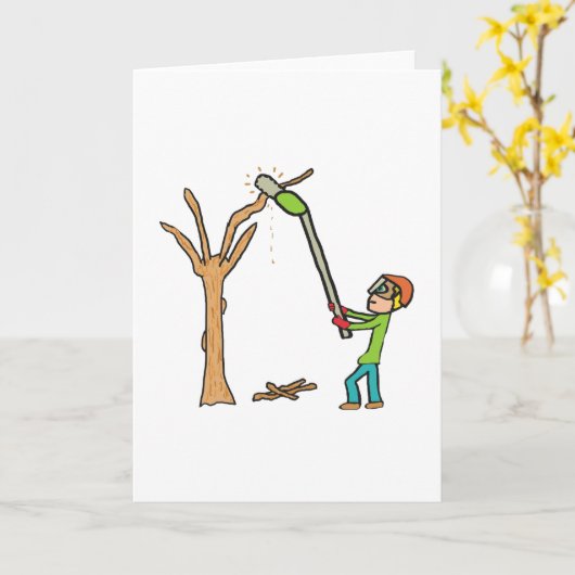 Snoei van bomen kaart (Gele Bloem)