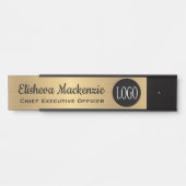 Snoeiend Kantoor deurteken Deurbordje (Voorkant)