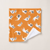 Snoeiende kleine spoken Scary Fun Halloween Bad Handdoek (Wasdoekje)