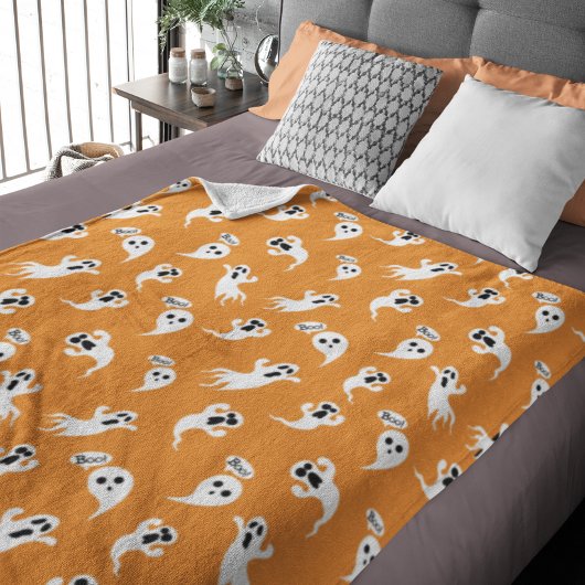 Snoeiende kleine spoken Scary Fun Halloween Fleece Deken